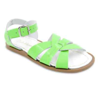 #ad New saltwater sandals lime green NIB 6 girls toddler shoes strappy leather