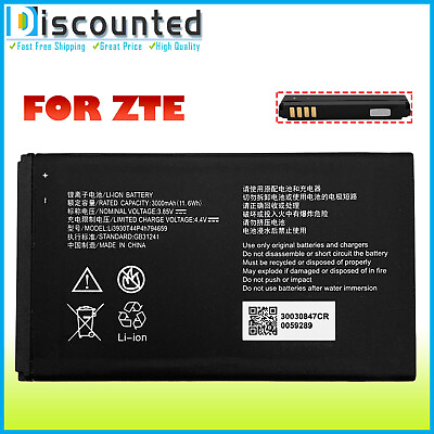 #ad Replace Battery For ZTE MF985 ATamp;T Velocity 2 Hotspot Li3930T44P4h794659 3000mAh