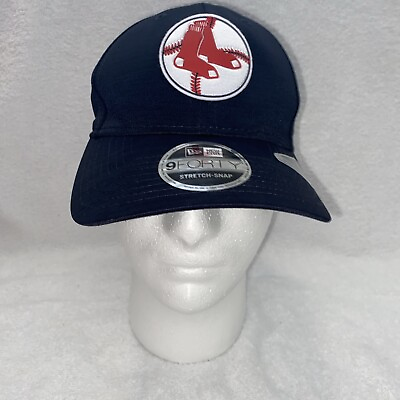 #ad New Era MLB Boston Red Sox Stretch Snap 9FORTY Adjustable Blue Cap OSFM