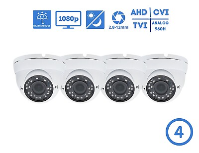 #ad 1080p HD Outdoor Indoor Varifocal Lens Night Vision CCTV Security Dome Camera