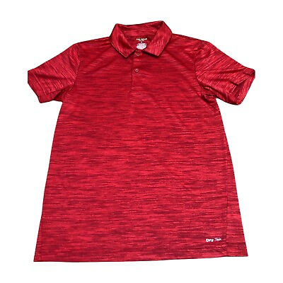 #ad Tek Gear Dry Tek Polo Size Small red