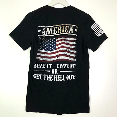 #ad Nine line america live it love it get the hell out womens short sleeve tshirt S
