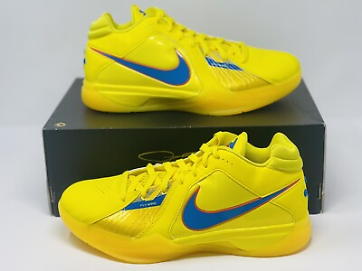 #ad Sz 10.5 Nike KD 3 Christmas Vibrant Yellow Blue Mens Basketball Shoes FD5606 700