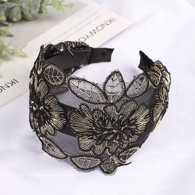 #ad Hairpin Pressure Hair Band Womens Headband Cover Gray Lace Toothed