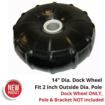 14quot; Dia. Dock Post Wheel Bumper Rolling for Pipe Dock Post Fishing Boat Pontoon $109.86