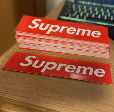 #ad Supreme Red Box Logo Sticker 100% Authentic FREE SHIPPING AND TRACKING