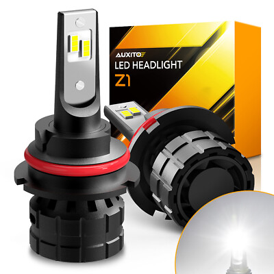 #ad AUXITO Headlight LED 9007 HB5 Hi Low Bulbs Beam Super White Bright Lamps Z1