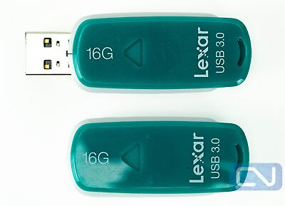 #ad Lot of 10 Mixed Color 16GB USB Lexar Flip Push Thumb Flash Drive PC Storage