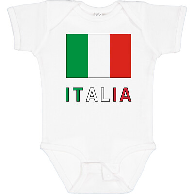 #ad Inktastic Italy Flag amp; Italia Black Border Baby Bodysuit Italian One piece
