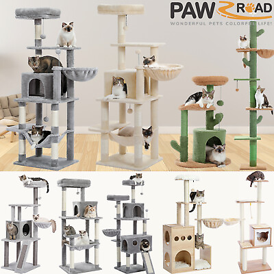 #ad PAWZ Road Cat Tree Tower Condo for Large Cats Bed Furniture Activity Center Toys