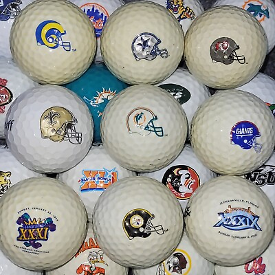 #ad 50 Sports Teams Assorted Mix Lot Golf Balls Football Basketball Hockey Soccer #4