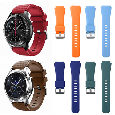 #ad For Samsung Galaxy Watch 46mm Silicone Sport Replacement Band Strap Bracelet