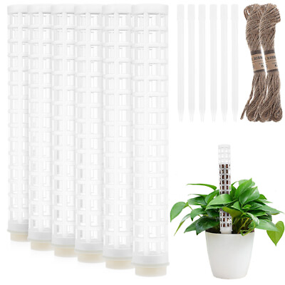 #ad 6Pcs Transparent Plant Support for Indoor Climbing Plants IV