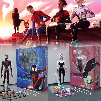 #ad S.H.F Spider Man: Across the Spider Verse Spider Gwen Action Figure Toy Set Gift