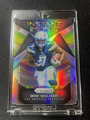 #ad 2017 Panini Prizm Mike Williams Silver Instant Impact Rookie RC LA Chargers