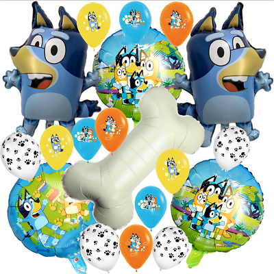 #ad bluey bingo balloons birthday party supplies favor centerpiece decoration theme