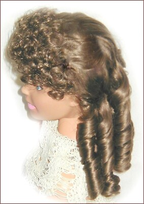 #ad LaSioux DOLL WIG Sz 16 Victorian style LOCKS Full Cap Large NEW OLD STOCK