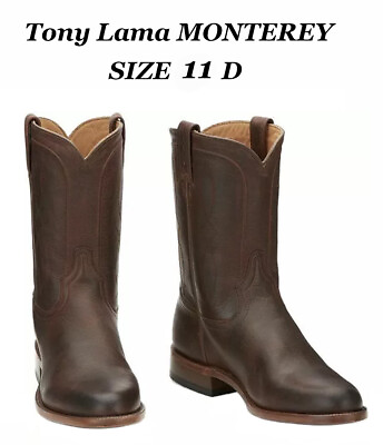 #ad Tony Lama MONTEREY Men#x27;s Western Round Toe Cowboy Boots 11D EP3551 BNIB