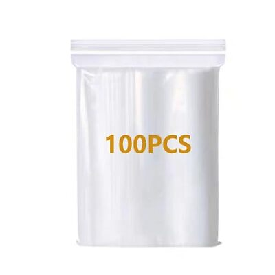 #ad 100Pcs 4x6 Inch Small Clear Plastic Bags for Jewelry Gift Card Candy Electronics