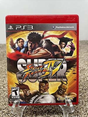 #ad Super Street Fighter 4 PlayStation 3 2010 Complete Tested Working Free Ship