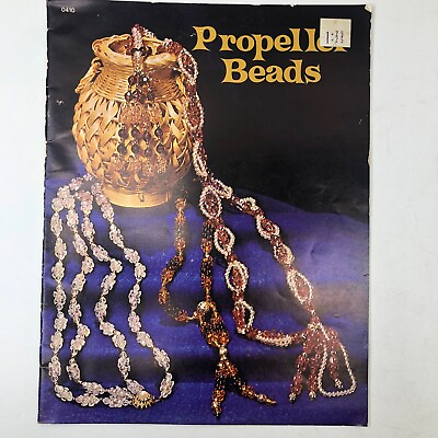 #ad Vintage Beading Instruction Book Christmas Holiday All Purpose Propeller Beads