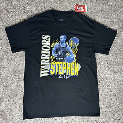 #ad Warriors Stephen Curry Men Shirt NBA Licensed Merch Black MEDIUM New with Tag