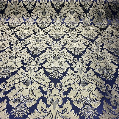 #ad Damask Jacquard Brocade Flower Floral Fabric 118quot; By the Yard MANY COLORS