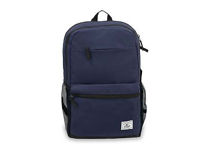 #ad 18quot; Modern Laptop Backpack Navy All Ages Carrier and Shoulder Book Bag