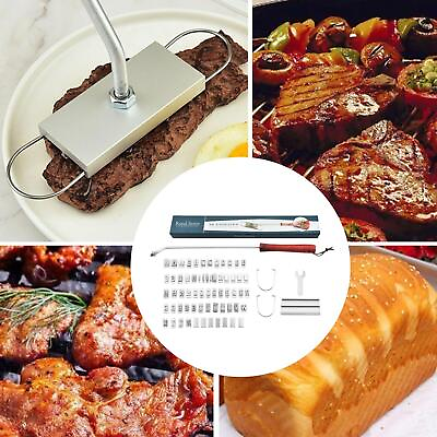 #ad Personalized BBQ Meat Branding Iron Detachable with Changeable Letters Barbecue