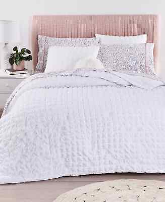 #ad Whim Martha Stewart Collection White 3 Piece King Comforter Set 2 Shams