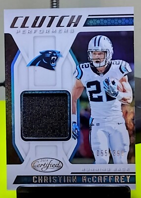 #ad Certified 2018 Christian McCaffrey Clutch Performers Jersey 399 Panthers 49ers