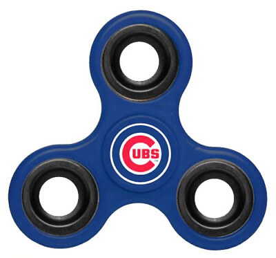 #ad Chicago Cubs 3 Way Diztracto MLB Logo#x27;d Fidget Spinner z