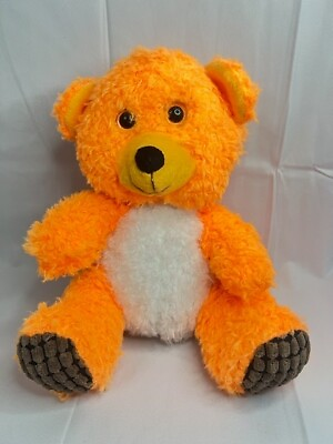 #ad Teddy Bear Orange Plush 10quot; Small medium