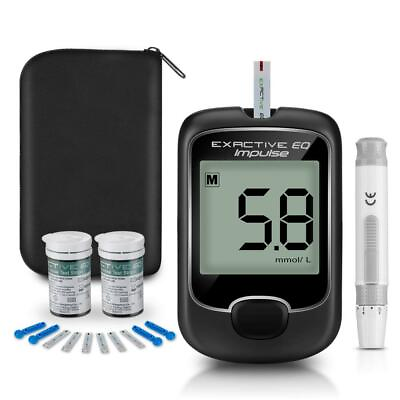 #ad Blood Glucose Starter Kit Glucometer Sugar Meter Monitor Diabetes 50 Test Strips