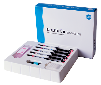 #ad Shofu Beautifil Basic Kit Nano Universal Dental Composite Kit 5x4gm and Bond 6ml