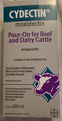 #ad *Cydectin Pour on For Beef And Dairy Cattle 500mL EXPIRES 11 2024 OR LATER