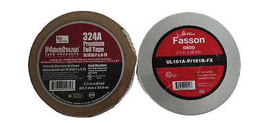 #ad 2 Foil Tape 2.5 in. x 60 yds. Fasson 1 Nashua 1