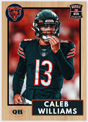 #ad 2023 Caleb Williams Future Stars NFL Draft Rookie Card Chicago Bears Football