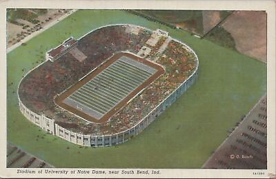 #ad Postcard Stadium University Notre Dame Near South Bend IN