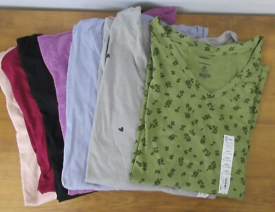 #ad Sonoma The Everyday Tee Long Sleeve Easy Care Soft Plus Sizes You Choose Color