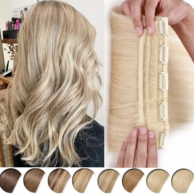 #ad 100% Human Hair Extensions Human Hair One Piece Secret Wire In Hair Extensions