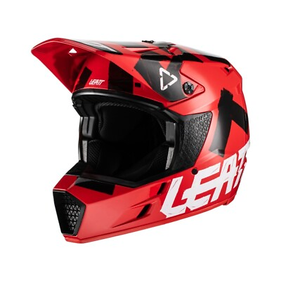 #ad SALE Leatt 3.5 Jr Red Dirt Bike MX SXS ATV Off Road Helmet Youth Large