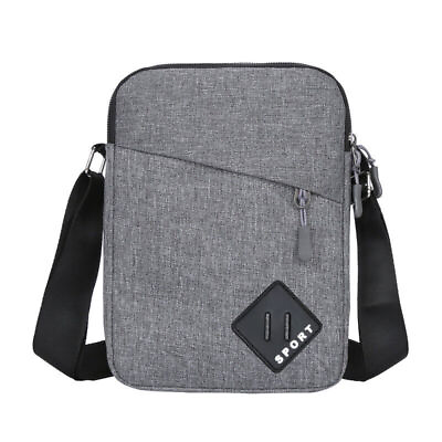 Men#x27;s Business Travel Sling Canvas Chest Pack Crossbody Backpack Shoulder Bag $9.99