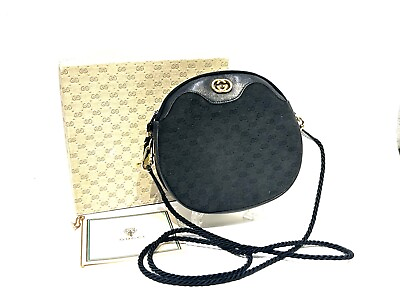 #ad *RARE* Vintage Gucci Micro GG Canvas Crossbody Shoulder Bag Authentic #0178