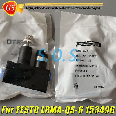 #ad 1Pcs New LRMA QS 6 153496 For FESTO LRMA QS 6 Pneumatic Pressure Regulator