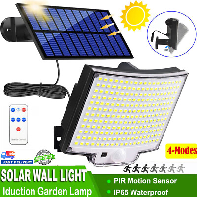 #ad 5000W LED Solar PIR Motion Sensor Wall Light Outdoor Street Garden Security Lamp