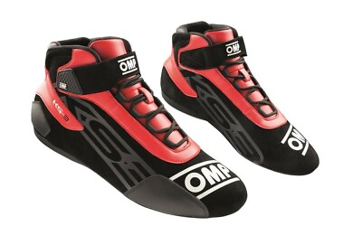 #ad NEW OMP KS 3 Karting Shoes Black Red WORLDWIDE Rally Race