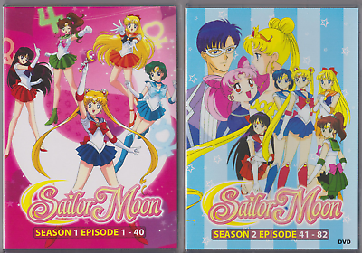 #ad Sailor Moon COMPLETE Season 1 amp;2 All 82 Episodes 90#x27;s English DIC Dubbed 6 DVD