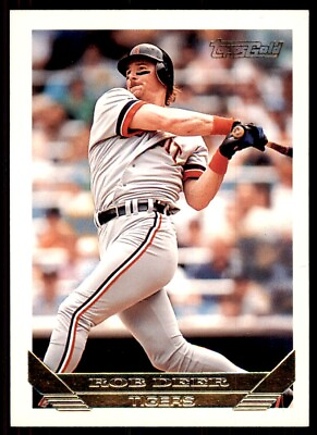 #ad 1993 Topps Gold Rob Deer Baseball Cards #243