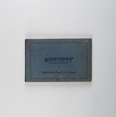 #ad Rare 1925 Kawneer Company Contractors Book of Designs Catalog of Store Fronts